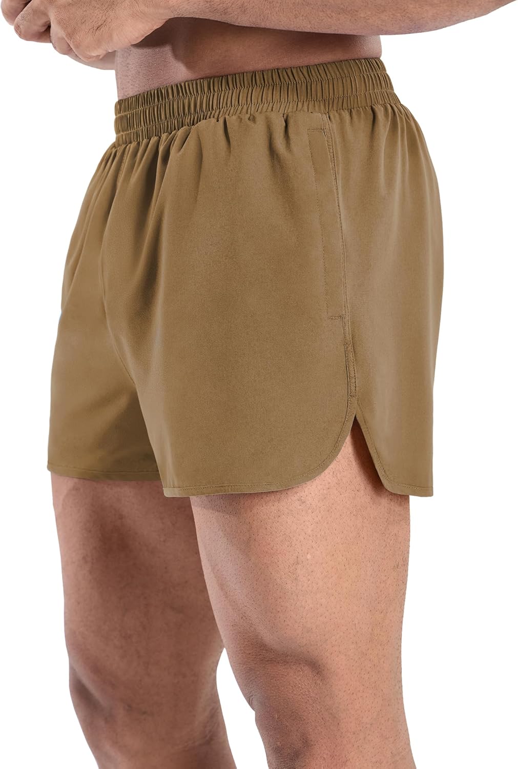 MIER Men’s Athletic Running Shorts with Brief Liner 3 Inch Quick Dry Lined Shorts with Zipper Pockets for Gym Workout - Image 5