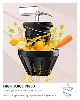ACOQOOS Cold Press Juicer Machines with 8 Glass Juice