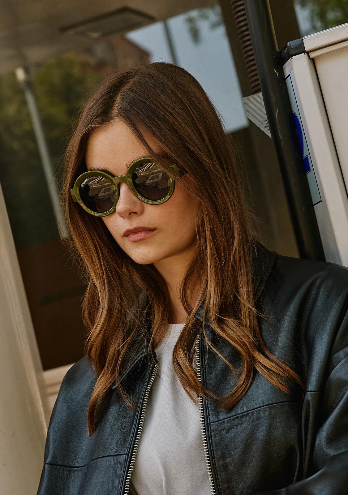 D.Franklin Occhiali da sole - Unisex - Con lenti protettive UV - Modello 913 - Rotondi - Per uomo e donna - Sunglasses