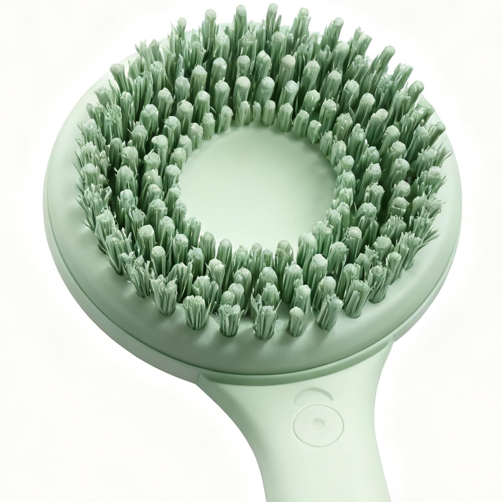 Cepillo trasero eléctrico para la ducha 2 velocidades giratorias | Cepillo corporal recargable con mango largo para mujeres para masaje de baño y lavado de pies cara cabeza vientre