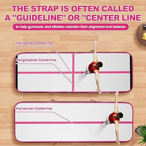 Miniatura 39 de FBSPORT - Colchonetas inflables de entrenamiento de 4 u 8 pulgadas de grosor, pistas de gimnasia para uso en el hogar, animadoras, yoga