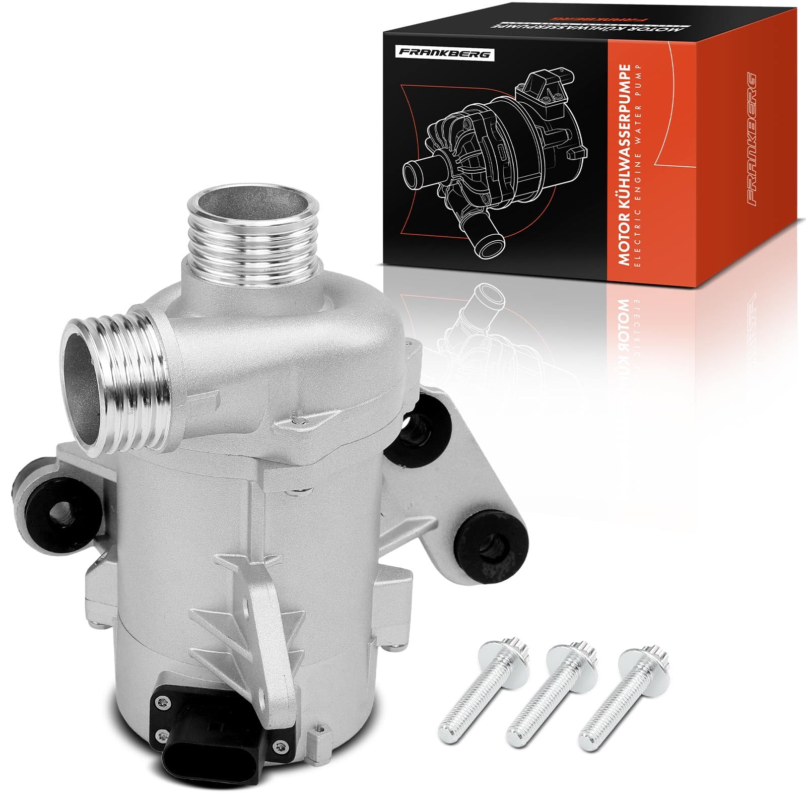 Frankberg Wasserpumpe Motorkühlung Elektrisch 4-Polig Kompatibel mit 1er E81 E87 3er E90 3er Coupe E92 5er E60 5er Touring E61 Replace# 11517559272
