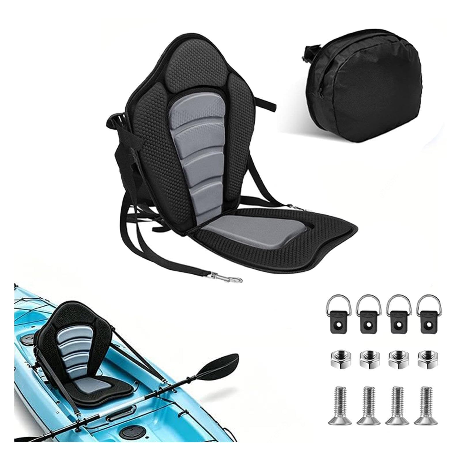 Sup Sitz Nachrüsten, Verstellbare Riemen Sub Sitz Mit Rückenlehne, Einfach Zu Montieren Canoe Seats with Back Support Komfort Für Lange Strecken