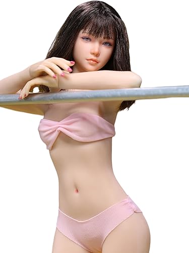 HiPlay JIAOU - Figura de acción femenina a escala 16, cuerpo sin costuras, busto pequeño y forma de niña (natural)