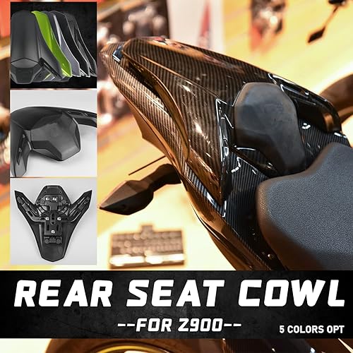 Miniatura 4 de Carenado de asiento trasero de motocicleta para Kawasaki Z900ABS 2017 2018 2019 2020 2021 2022 2023 2024 Z 900 SE ABS 2022-2024 para pasajero (negro