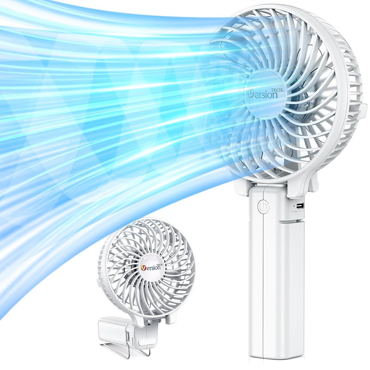 VersionTECH. Mini Handheld Fan, Personal Portable Desk Stroller Table Fan with