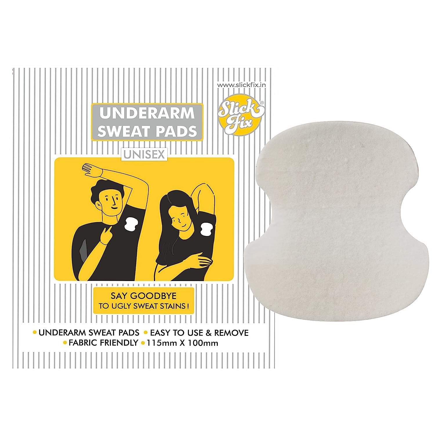 Underarm Sweat Pads (Pack of 24) Dress Shields for underarm women, Disposable underarm sweat pads, Armpit sweat prevention, Sweat absorbing pads| Absorbs sweat and reduces odour| Unisex
