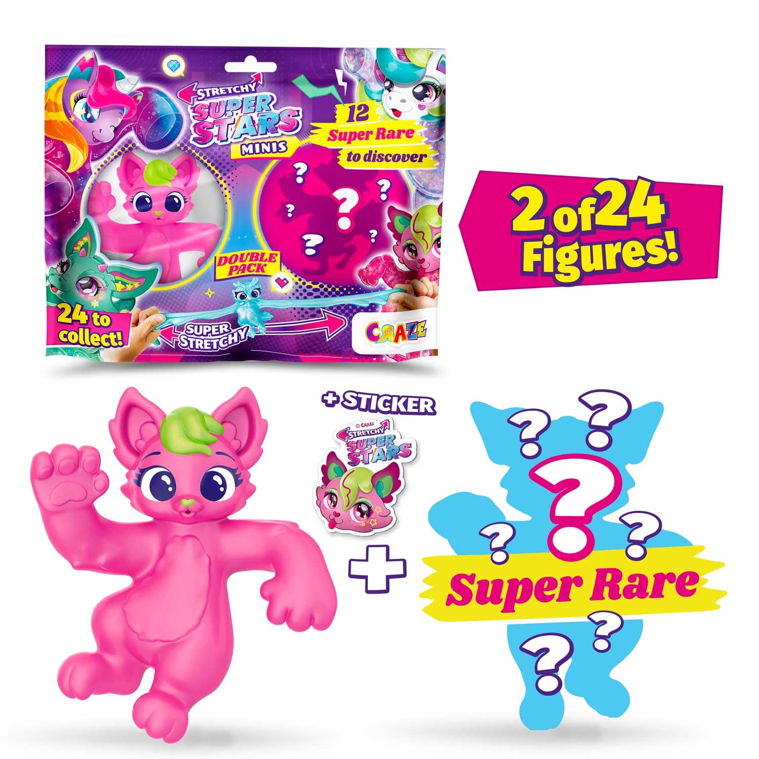 Brawl Stars Monsterflex - Personaggi Super Elastici Da Collezione Giocattolo Allungabile Per Bambini 4 Anni