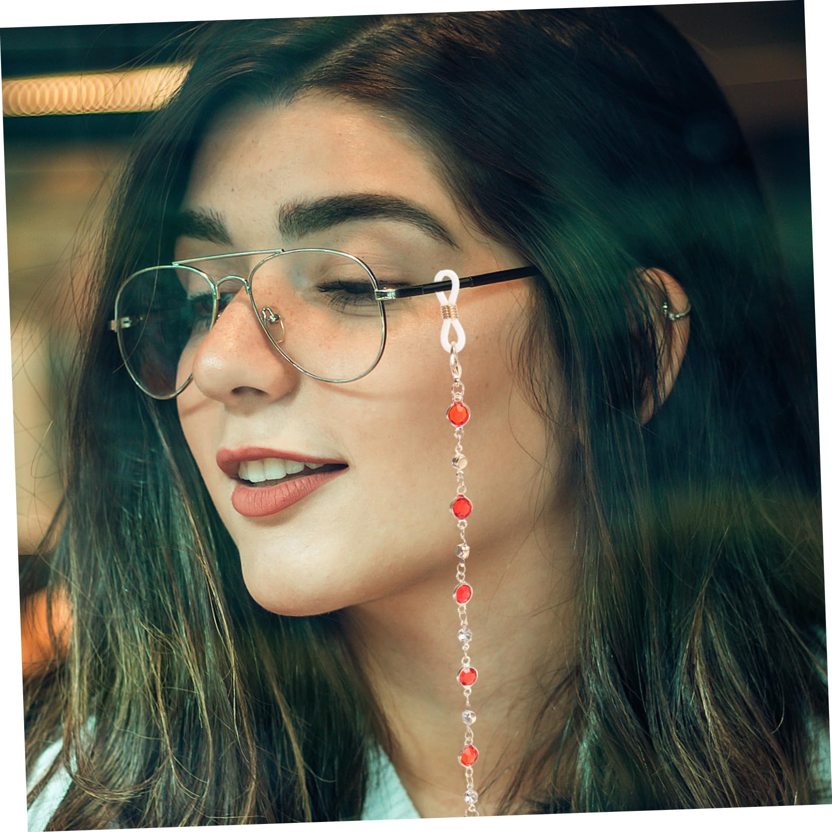 20piezas Cadena De Gafas De Mujer Cuentas De Elegante y Versátil Como Collar Para Gafas De Sol y Accesorios De Moda Para Ocasiones Especiales