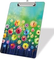 Vista 8 de Portapapeles de plástico A4, lindo portapapeles con clip tamaño carta estándar 9 x 12.5 pulgadas, decorativo para oficina para estudiantes, mujeres