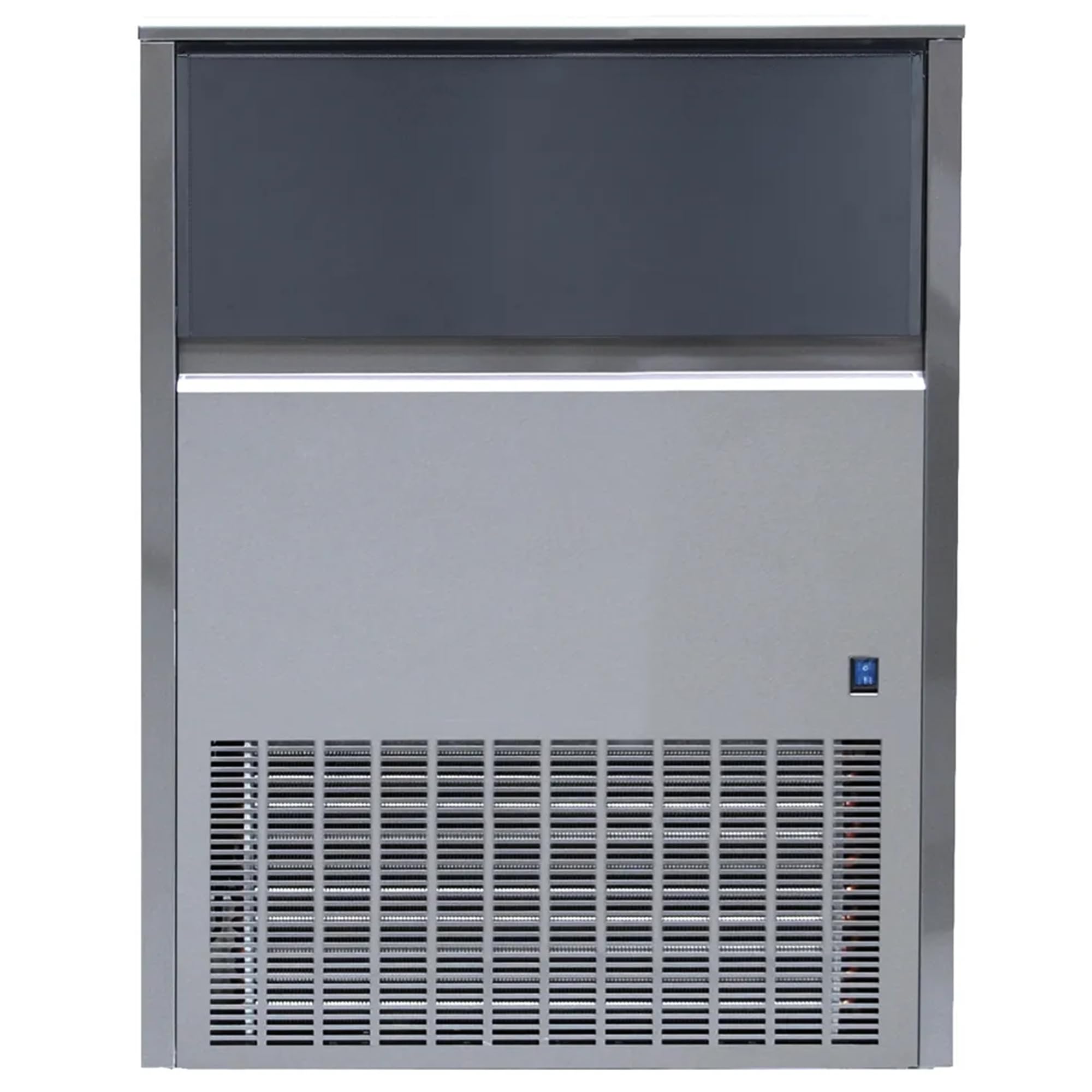 MBH - Macchina per ghiaccio professionale 60 kg/24 h per alberghi, produttore di ghiaccio industriale in cubetti di condensazione ad aria per bar e ristorante
