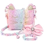 mibasies Purse for Little Girls Dress Up Jewelry Pretend Play Kids Accessories Toddler Cat Gifts