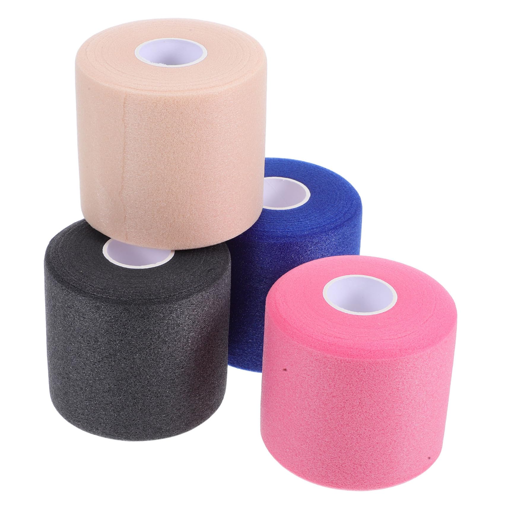 Didiseaon 4pcs Tape Sports Tape Wrap Elastic Athletic Wraps for Supporting Tennis Grip Tape Badminton Grip Cushion Wraps 70mm Sports Tape for Ankles Knees Wrist Headband Soccer