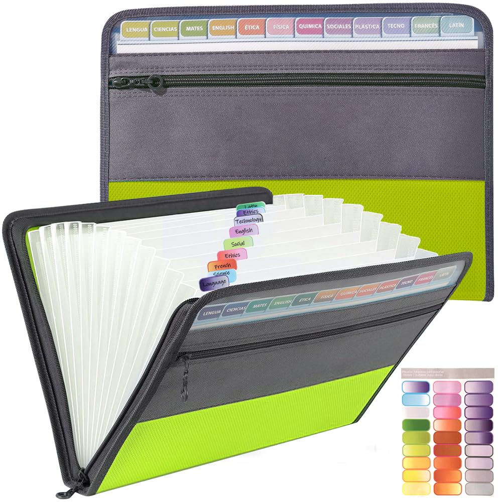 Trieur Valisette Organiseur Classeur Rangement A4 Documents Extensible File Folder Pocket Avec