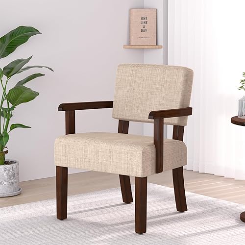 Miniatura 11 de Set de Sillas Accent de 2 con Mesa, Sillas de Sala de Estar con Asiento Suave y Reposabrazos para Sala de Estar, Dormitorio, Sala de Lectura, Sala