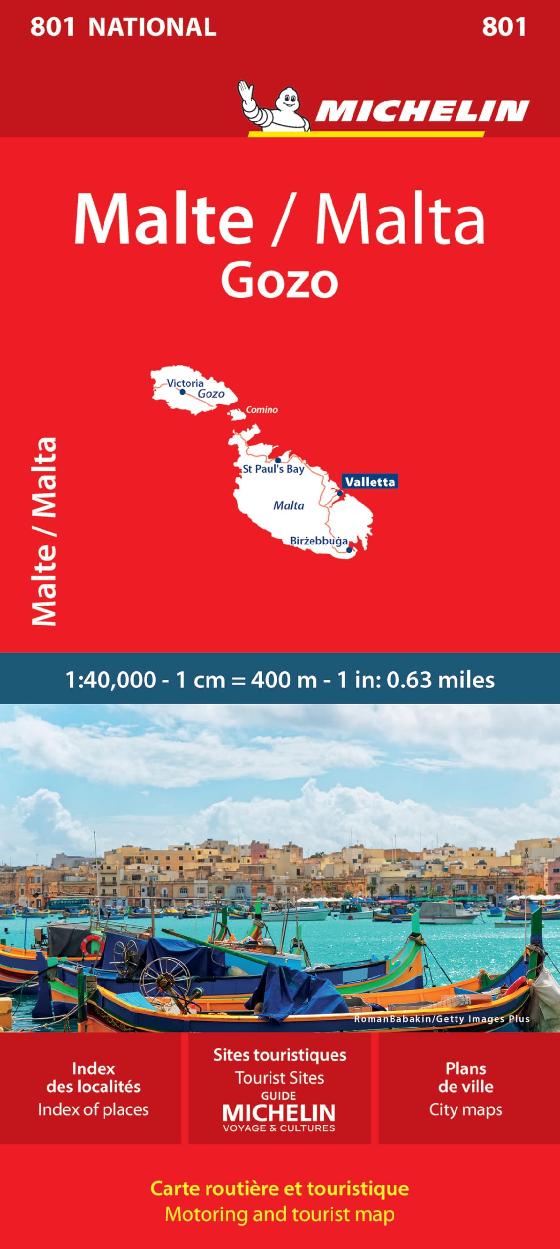 Malta - Michelin National Map 801: Gozo (Maps/Country)