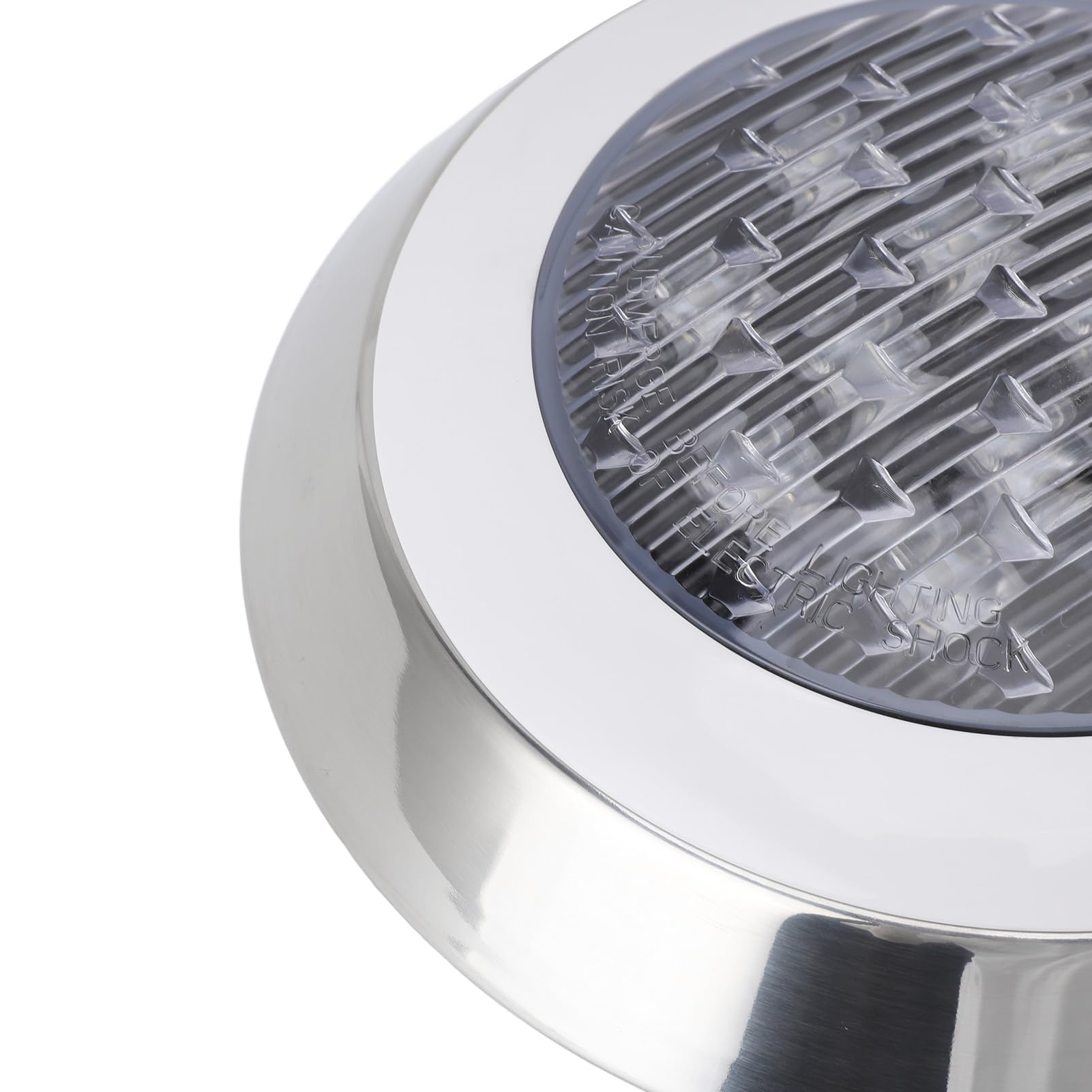 Ejoyous Tauchbare Poolleuchte, ABS-Unterwasser-Poolleuchten, 24 V, warmweiß, 3000 K, wasserdichte LED für Pool, Teich, Bad, Spa, Dekorative Beleuchtung (12W)