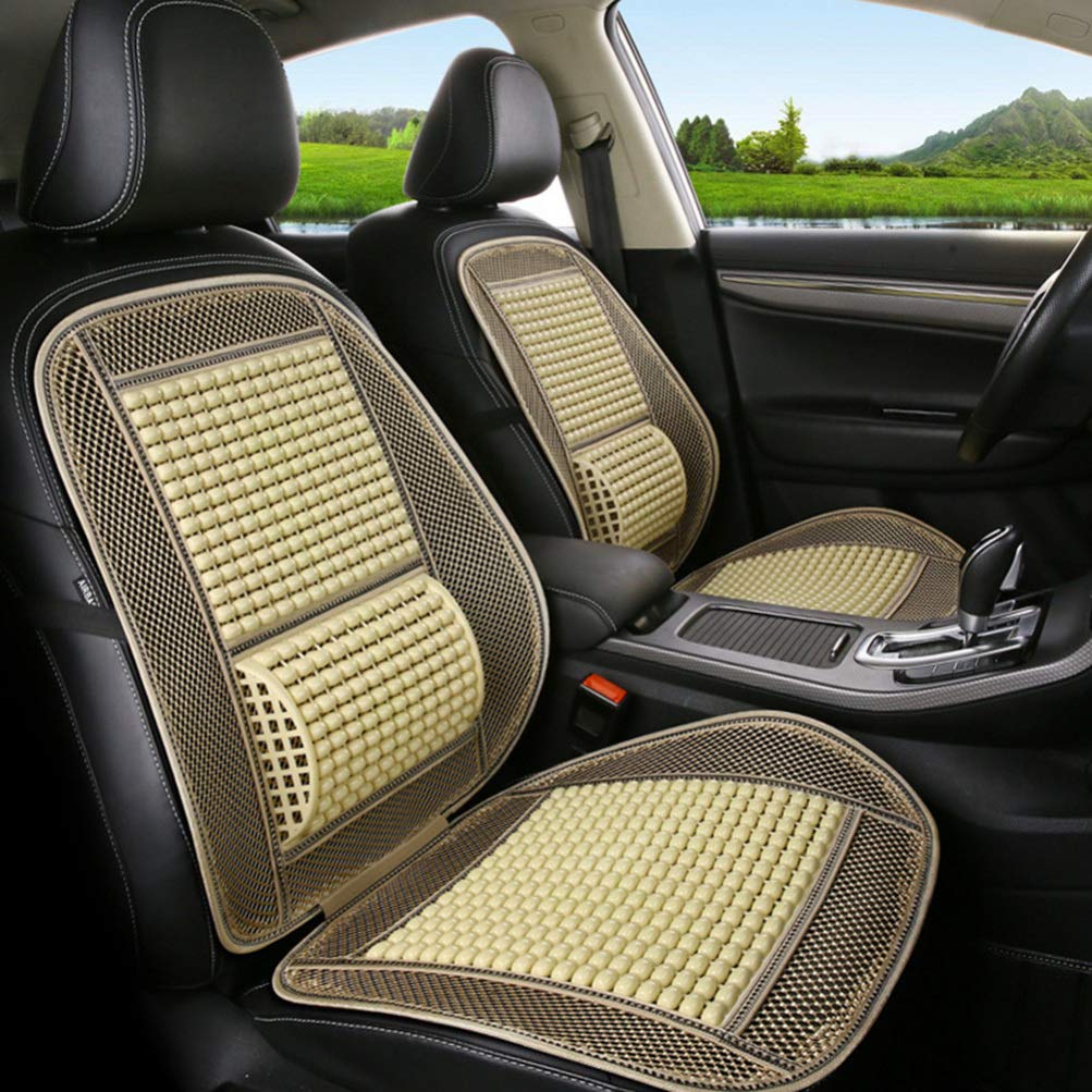 Coprisedile Auto Con Perline Naturali Legno 18mm - Rinfrescante Antisudore Per Sedili - 4