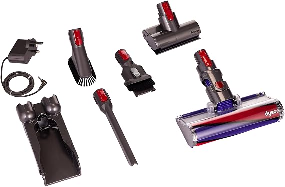 Dyson 330V10ABSOLUTE+ V10 Absolute Cordless Stick Vacuum Cleaner-Grey and Red, Plastic