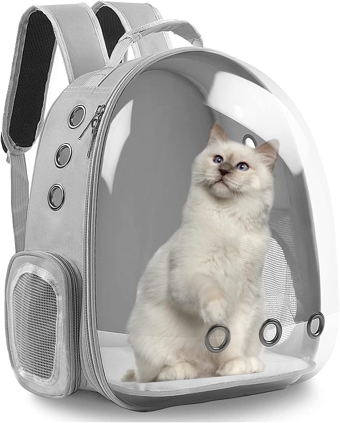 PROKEI Cat Backpack Carrier,Expandable Pet Bubble Backpack