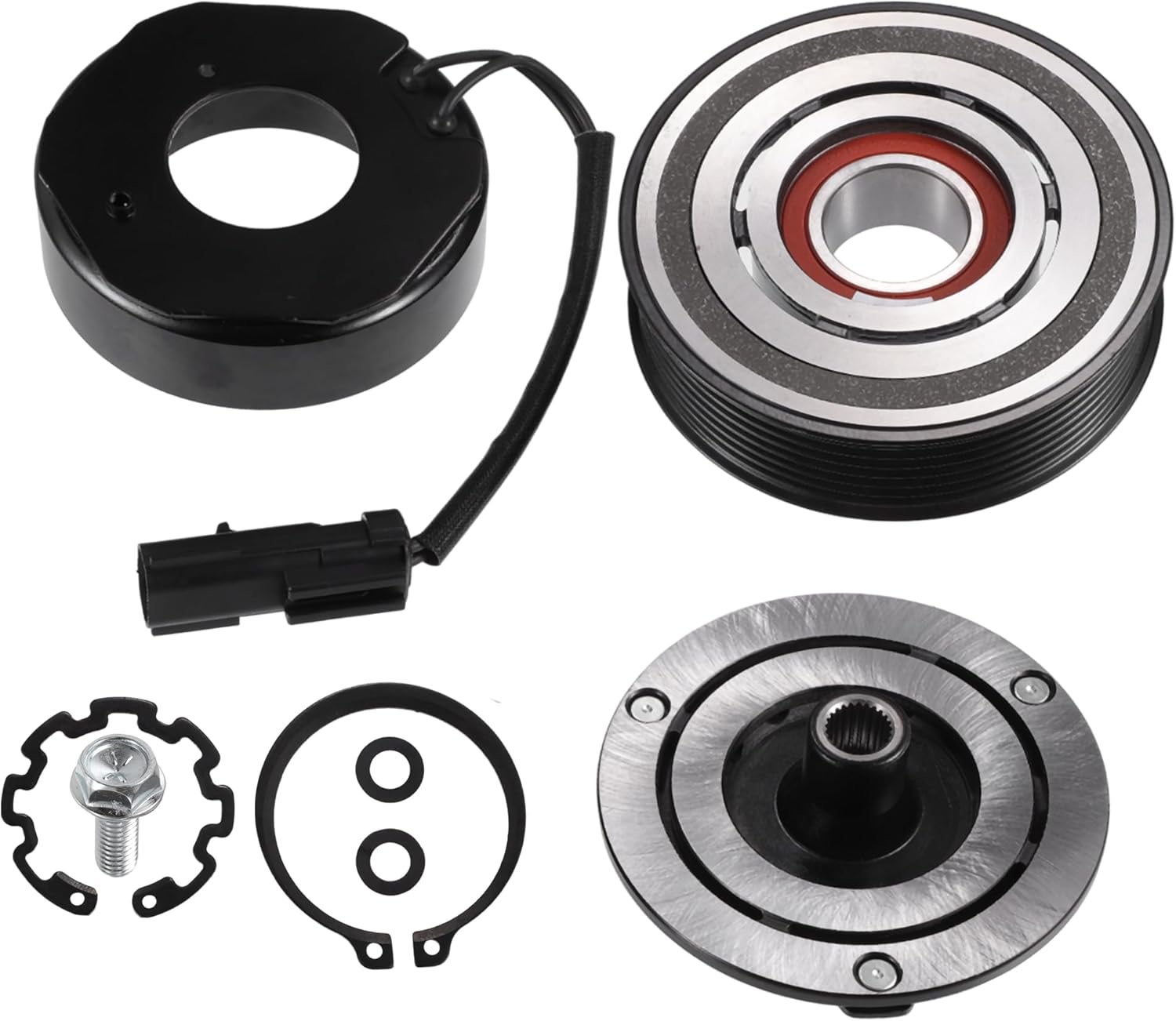 uxcell 1 Set AC Compressor Clutch Kit Replace for DODGE DURANGO 2004-2008 8CYL 5.7L