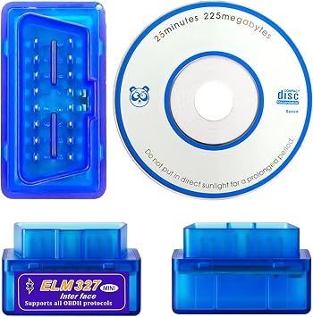 Mini ELM 327 V2.1 OBD2 Bluetooth Car Diagnostic Scanner   Smart Code Reader for Android | OBD-II Vehicle Interface | Scan, Clear, Monitor Car Data in Real-Time