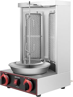 Home doner grill electric grill for kejas, gym, chicken, vertical stainless grill with 360° heat distribution, easy to clean, max. Power: 3000W