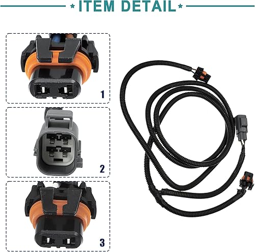 Miniatura 4 de ACROPIX Arnés de cableado para lámpara antiniebla delantera para Ram 1500 - Paquete de 1 negro