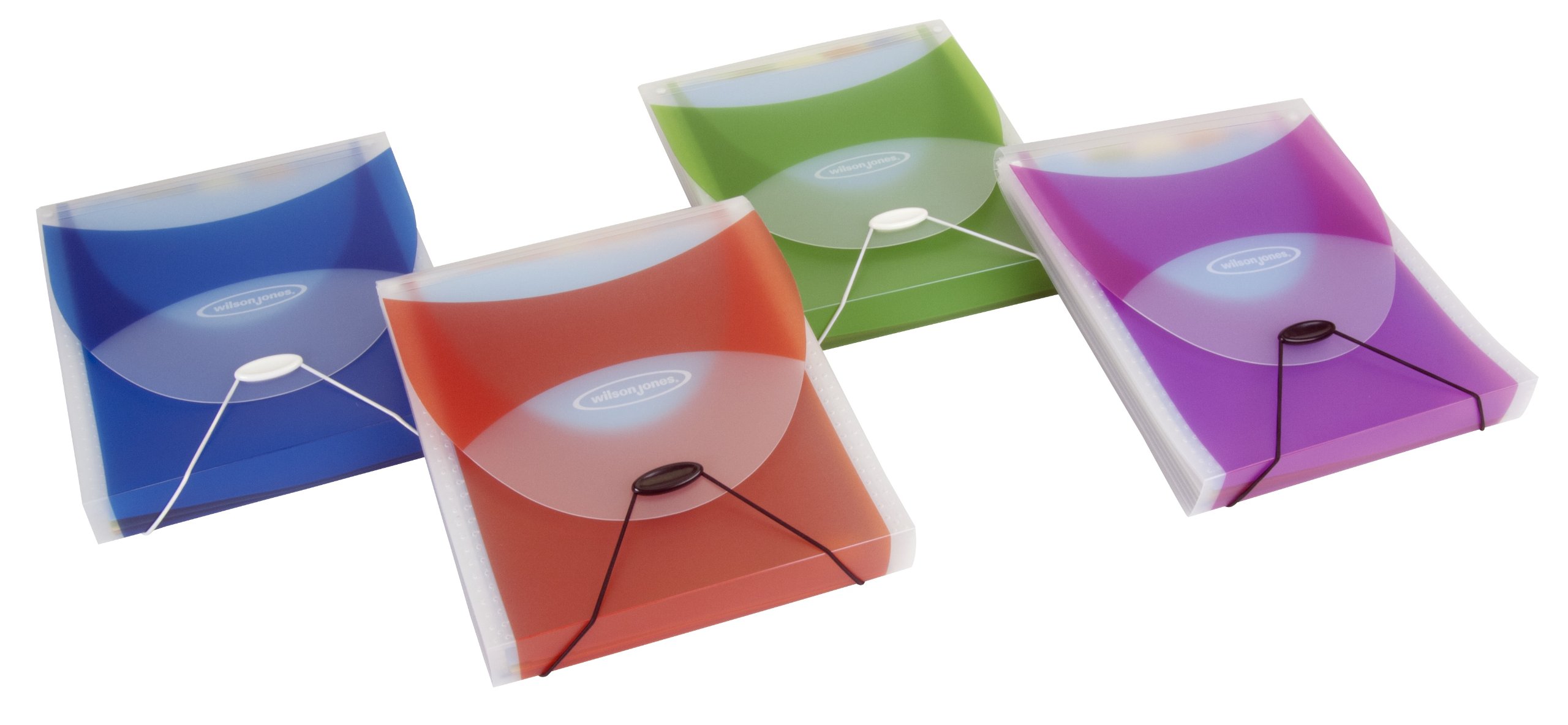 Poly Filer, w/ Bungee Strap, w/ Notepad/Files, Assorted, Sold as 1 Each