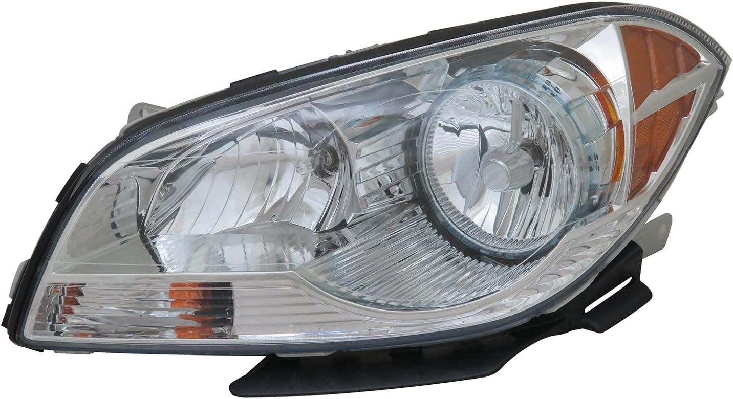 TYC Left Headlight Assembly Compatible with 2008-2012 Chevrolet Malibu