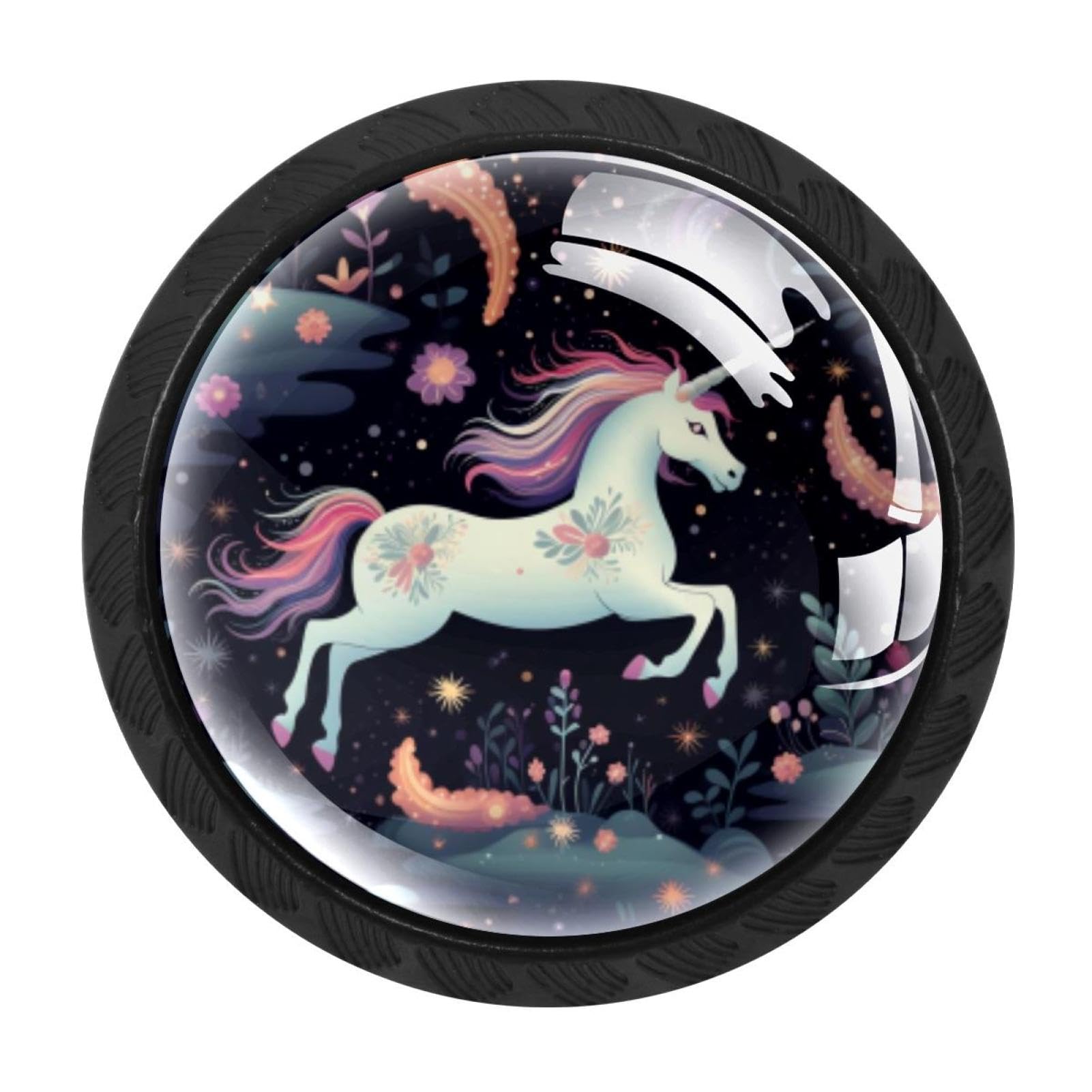 Chenzzzz Multicolored 16 4 Pack Starry Unicorn Kitchen Cabinet Knobs Drawer Knobs Door Dresser Handles For Personalized Gifts Great For Any Occasion