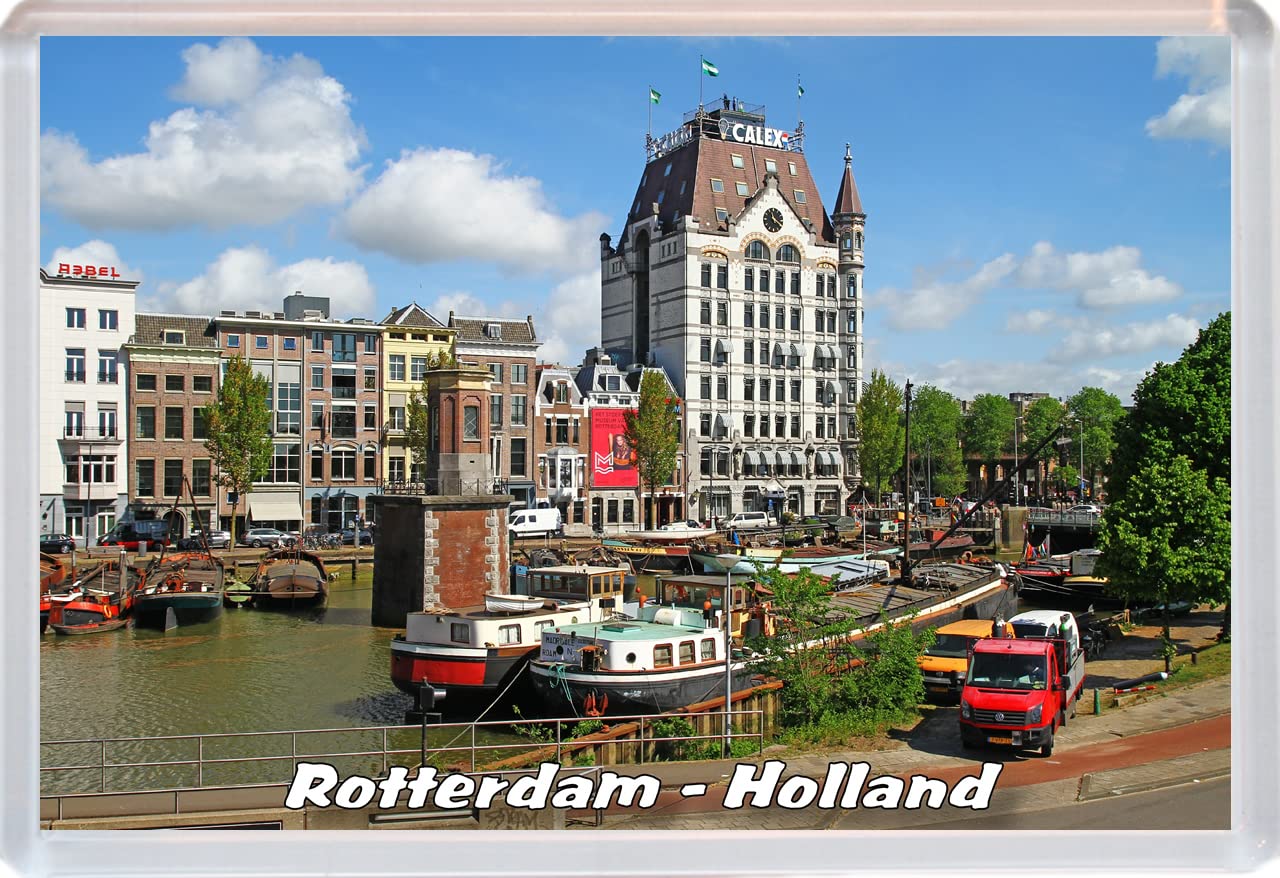 Baked Bean Store Multicolor Rotterdam - Holland - 96 X 67Mm Jumbo Fridge Magnet/Magnets Bbsfhm498