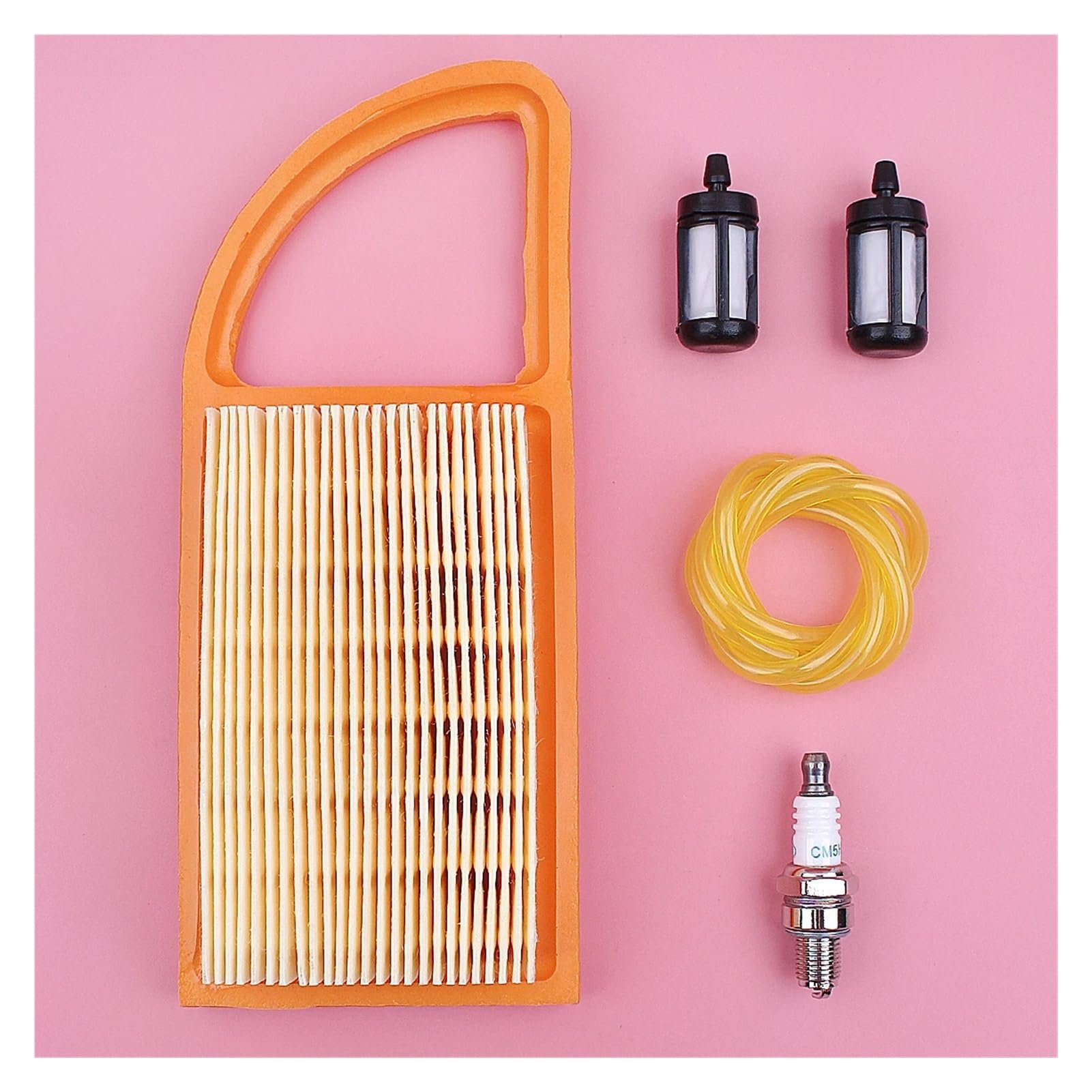 Kit de bujías y Filtro de Aire y Combustible for soplador BR500, BR550 y BR600, 4282 141 0300, cortadora de césped, cortadora de Gasolina, Piezas de Herramientas de jardín