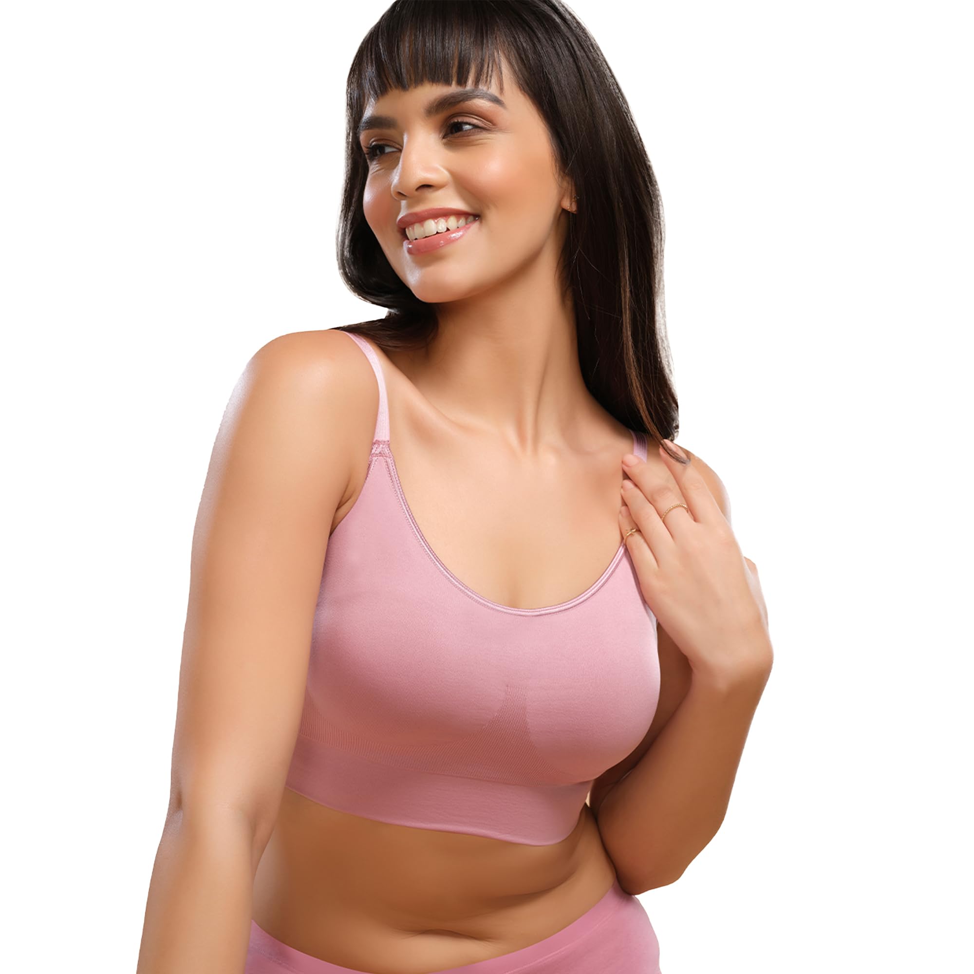 Enamor Innovations Flexi Free Ultra Smoothening Seamless Women's T-Shirt Bra - Seamless, No-Pinch, Padded, Wirefree, Full Coverage - F037