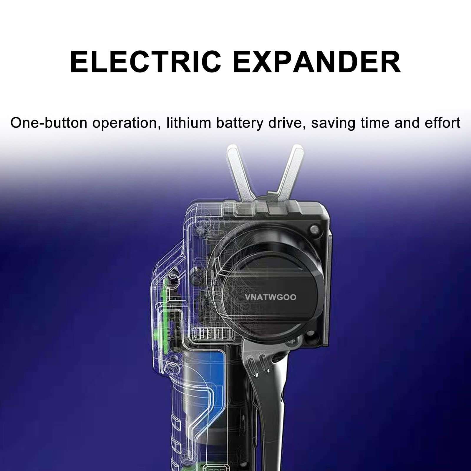 Abocardador EléCtrico, Herramienta Expansora De Tubos De Cobre, para ReparacióN De Aire Acondicionado, con Mandril De Varios TamañOs Y BateríA ExtraíBle,B