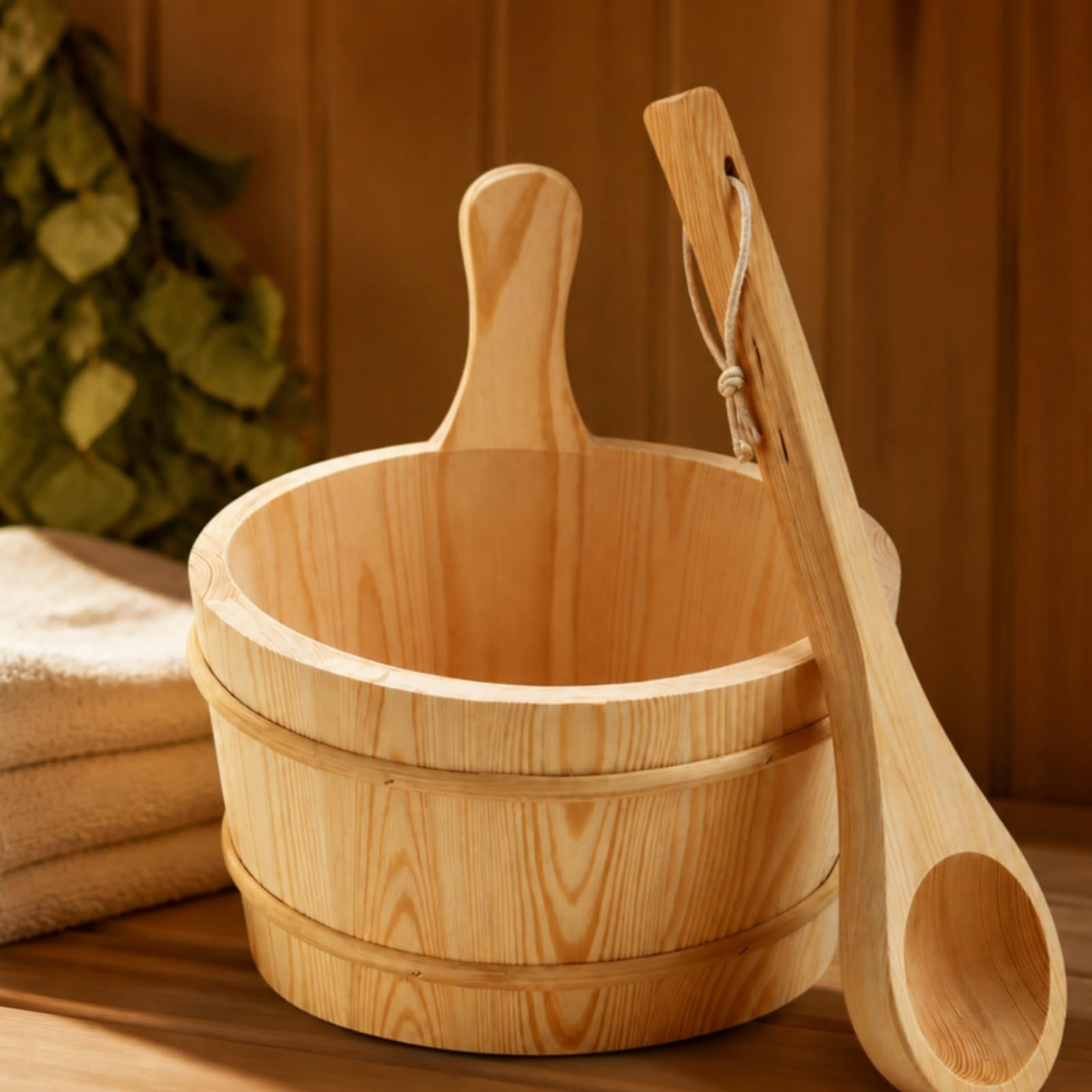 Seau à Eau pour Sauna Résistant