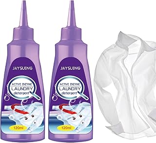 Active Enzyme Laundry Stain Remover - Active Enzyme Clothing Stain Remover | White Shirt Guardian | Garment Stubborn Stain Cleaner Oil Remover | Oil Stain Laundry Detergent, Stain Remover for Clothes