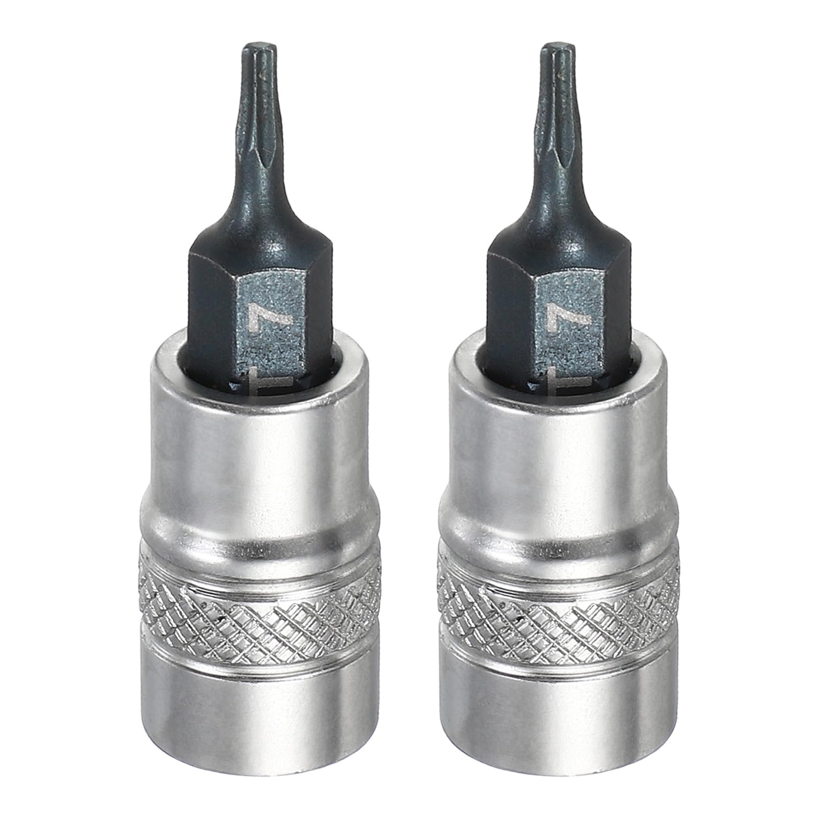 sourcing map Torx Bit Socket 1/4" Drive T7,Star Head,2Pcs