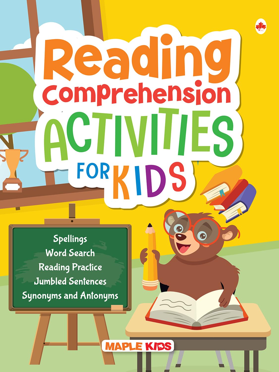 Reading Comprehension Activity Book for Kids - English Grammar Book for Kids - Reading and Writing Activities for Children - Age 5+