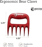 Vista 3 de Mountain Grillers Paquete de 2 Garras Bear para Carne - Garras Desmenuzadoras de Carne Resistentes al Calor y Duraderas para Cerdo Desmenuzado