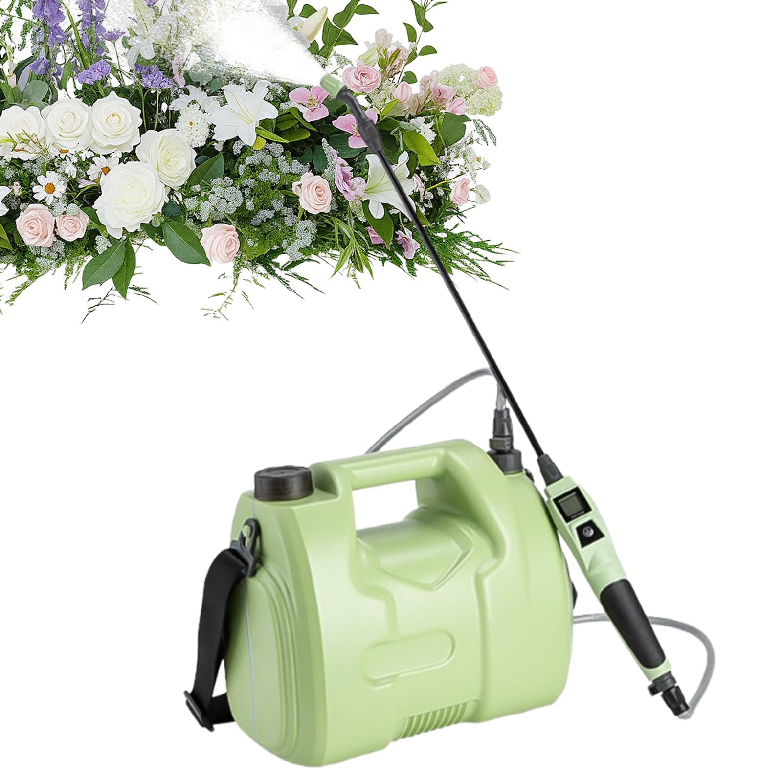 Pulvérisateur Électrique De Jardin Réservoir De 5 litres avec Buses | Pulvérisateur Alimenté Par Batterie Pour Jardin, Lavage De Voiture Et Agricult
