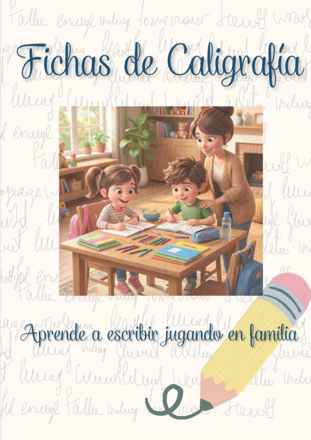 Ficha de Caligrafía: Aprende a escribir jugando en familia