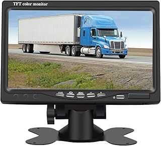 Yasoca 7 Inch LED Backlight TFT LCD Monitor for Car Rearview Cameras, Car DVD, Serveillance Camera, STB, Satellite Receiver and Other Video Equipment