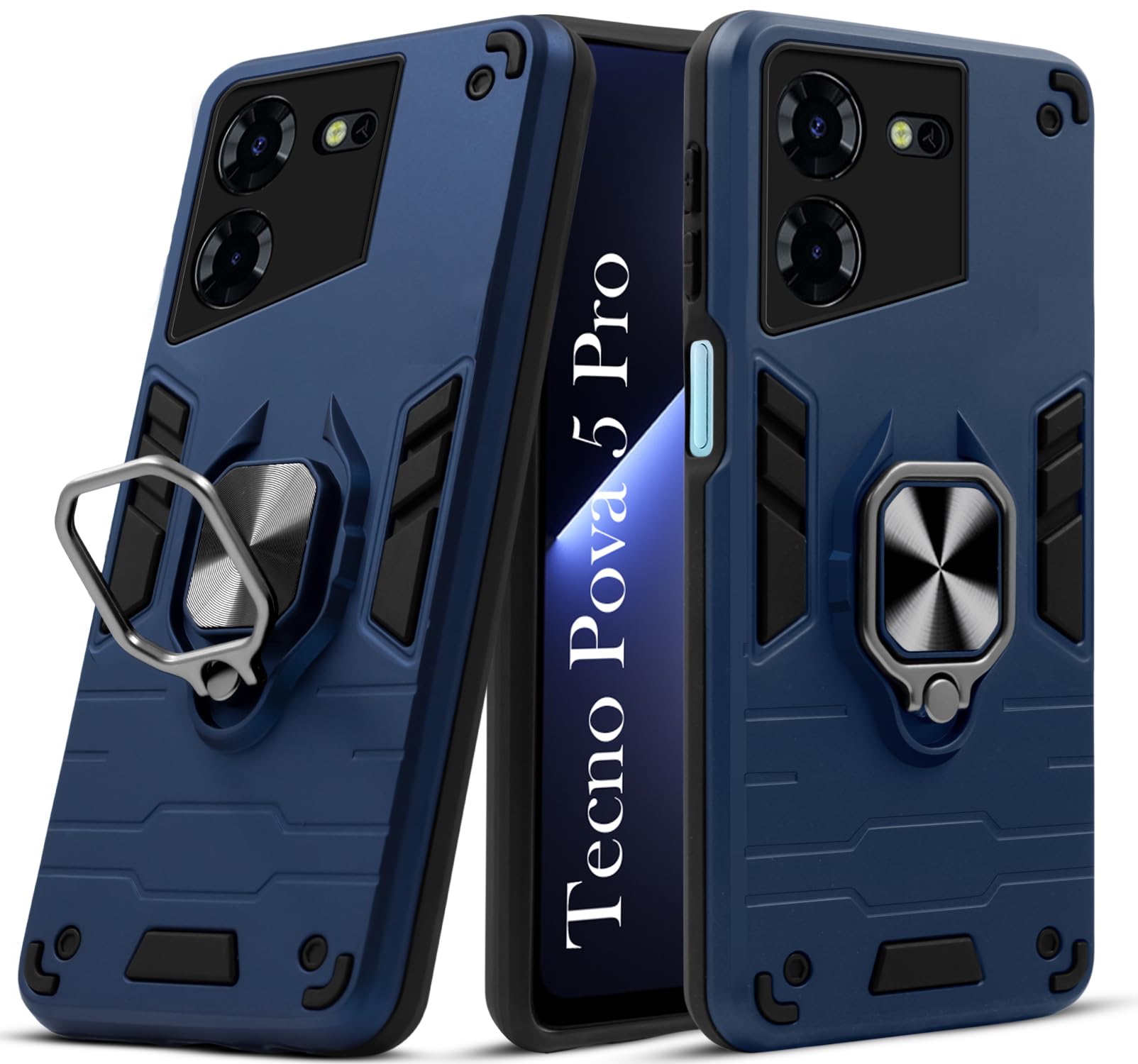 Jkobi Back Cover Case for Tecno Pova 5 Pro 5G (Shockproof Polycarbonate Dual Layer Hybrid Armor |Robust Blue) (B0CMQSCT51) Amazon Price History, Amazon Price Tracker