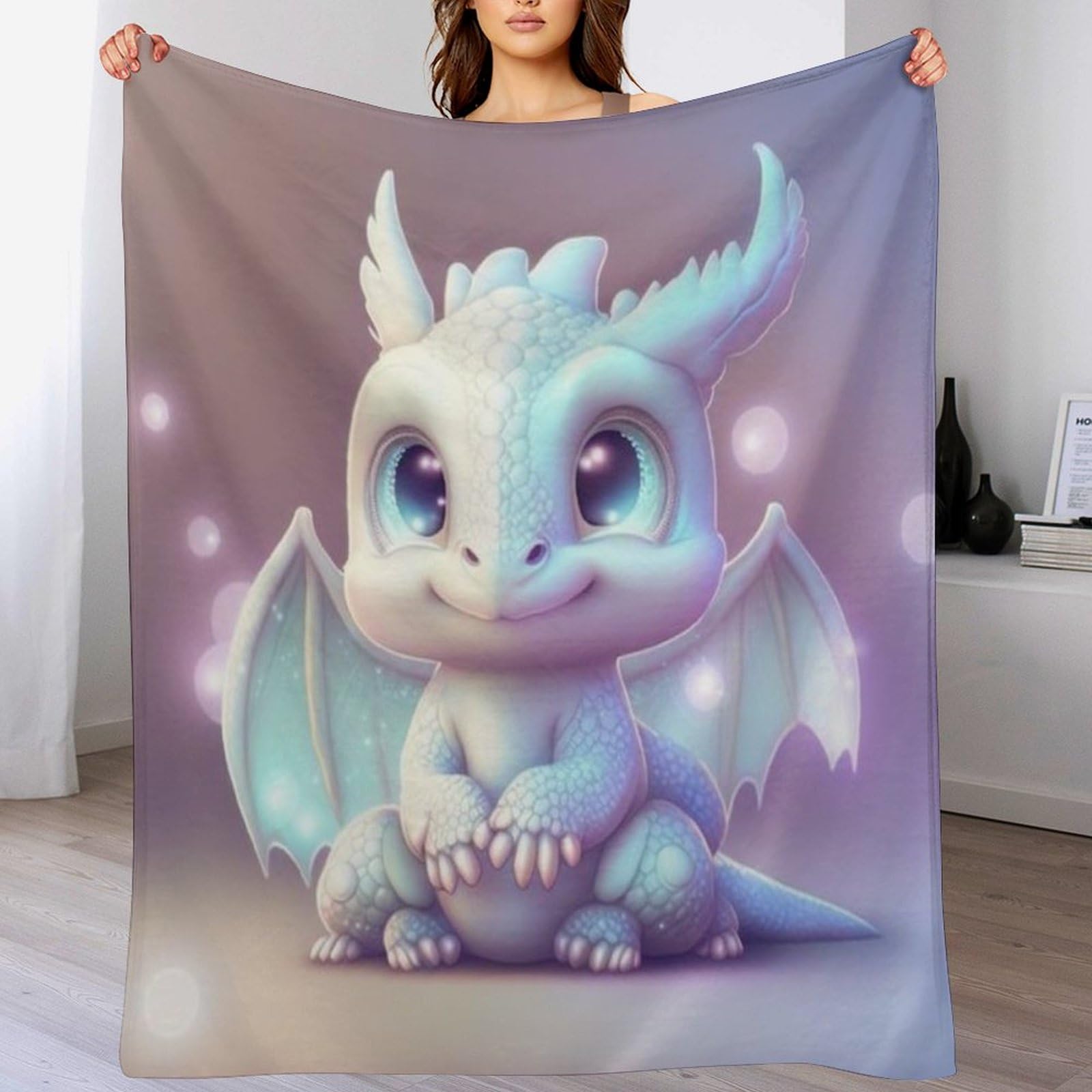 Couverture ptérosaure 140x180cm couvre-lit polaire flannel jeté de canapé
