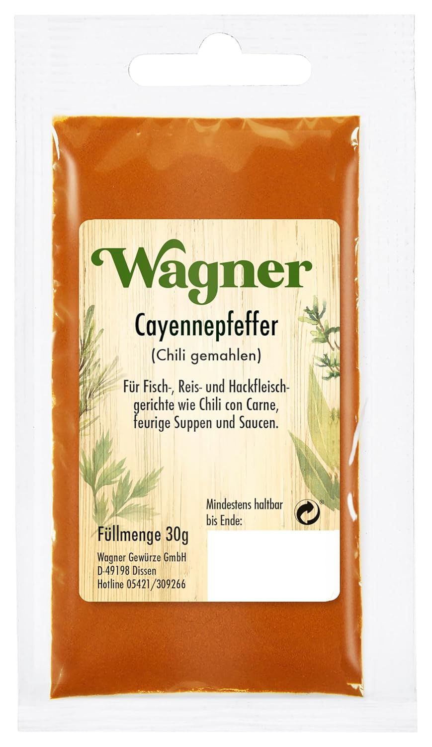 Wagner Gewürze Chillies gemahlen, 5er Pack (5 x 30 g) : Amazon.de ...