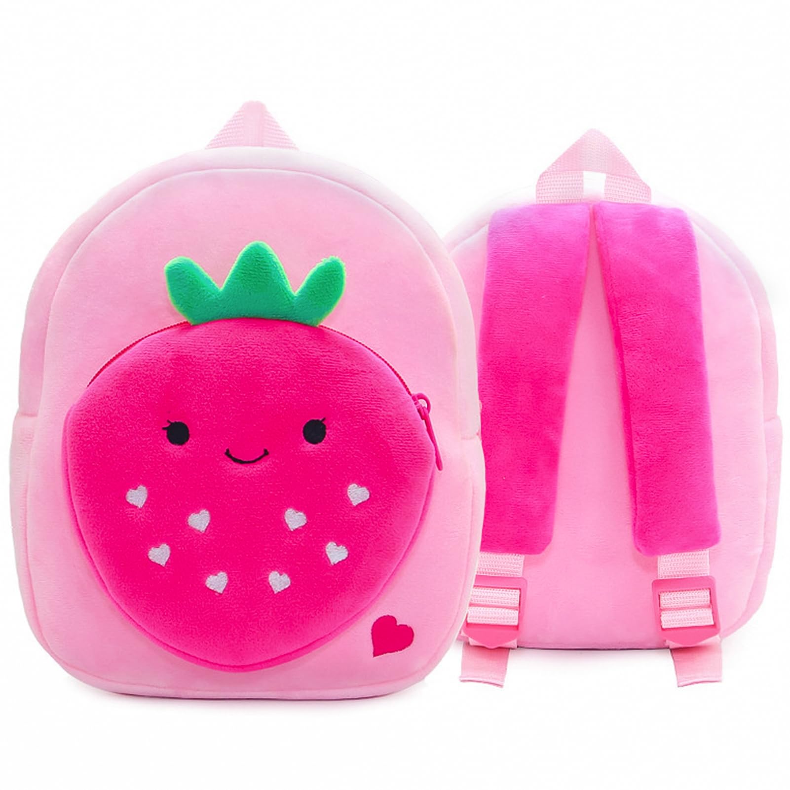 URbazaarPlush Backpack Toddler Bag,Cute Toddler Backpack Toddler Bag Plush Animal Cartoon Mini Travel Bag for Baby Boy&Girl 1-5 Year