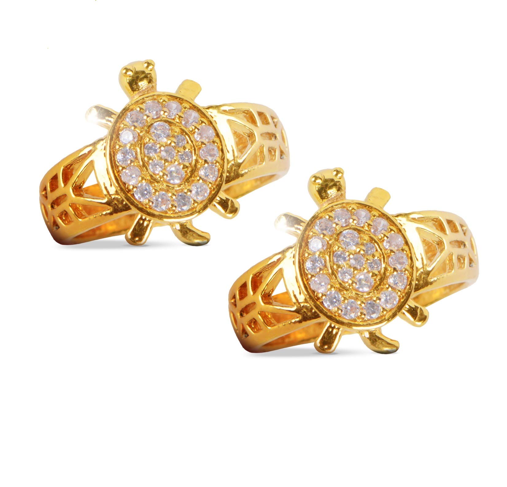 VEDVAANI Brass Adjustable Tortoise Meru Ring for Unisex for Good Luck - Pack of 2 (B08CRG8TWR) Amazon Price History, Amazon Price Tracker