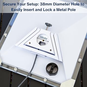 Multi-Functional Pipe Adapter Mount for Starlink Mini, 4 Mounting Options - Angled Support, Magnetic, Pole & Tripod Mounting, Corrosion Resistance, Easy to Install