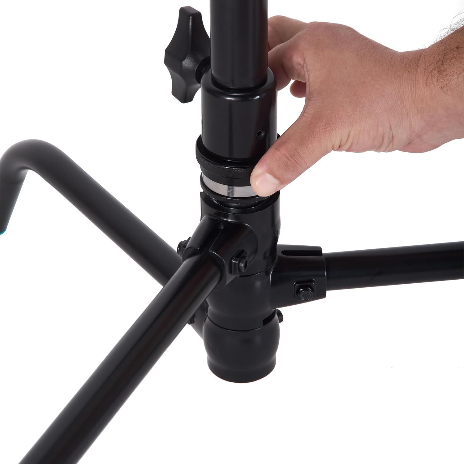 Flashpoint 40" Quick Release Turtle Base C-Stand Kit with 2.5" Grip Head & 40" Grip Arm (Black